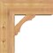 Ekena Millwork Olympic Block Smooth Bracket w/ Offset Brace, Western Red Cedar, 7 1/2"W x 20"D x 20"H BKT0806X20X20OLY05SWR - alternate 3
